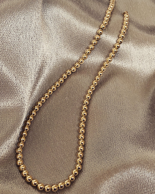 Gold Bead Necklace