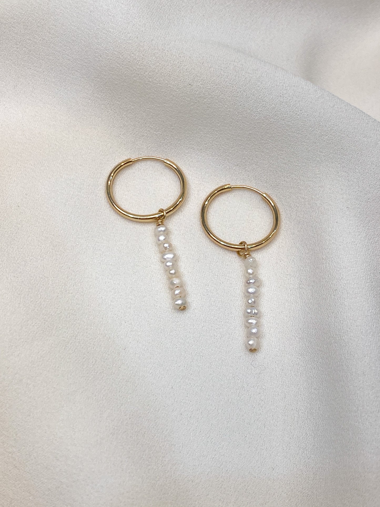 Pearl Bar Earrings